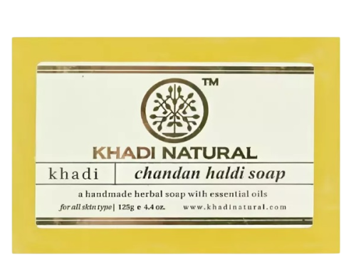 Мыло Сандал и Куркума (Chandan Haldi soap), 125 гр Khadi Natural